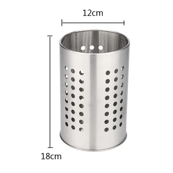 

Kitchen Stainless Steel Utensil Cooking Spoon Tool Multi-function Storage Tool Chopstick Holder XHC88