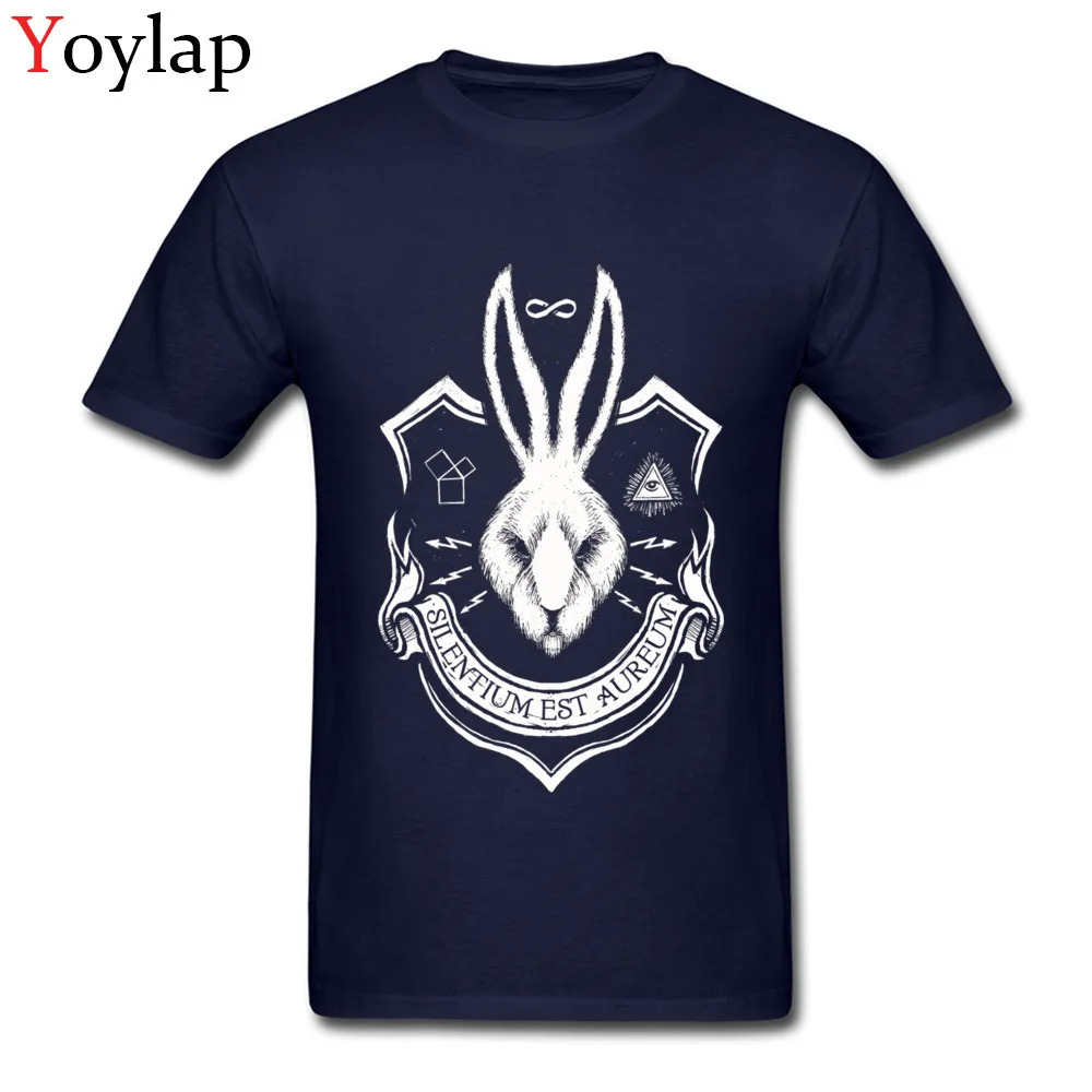 Group Tops T Shirt for Male Graphic Autumn Round Neck 100% Cotton Short Sleeve T-Shirt Silence is Golden Printed On Tee Shirt navy