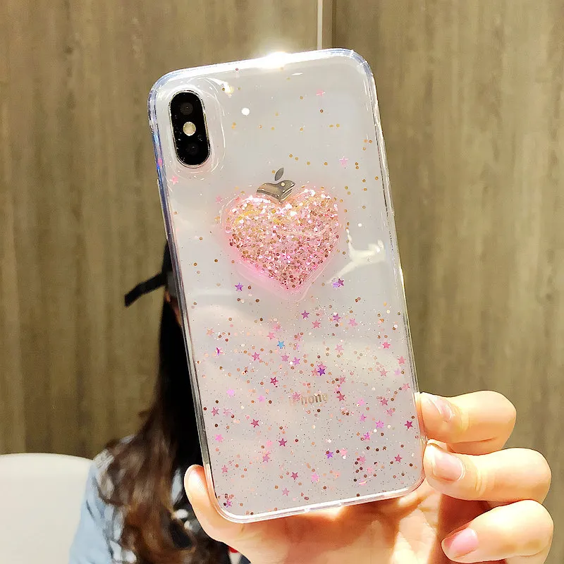 Чехол для Huawei P8 P9 P10 Plus P20 P30 Lite pro selfie P Smart милый женский Блестящий Мягкий защитный