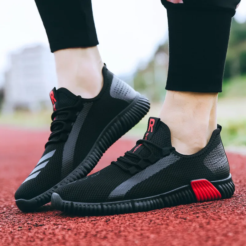 

Men Pure color Models Breathable Sneakers Youth Fashion Comfortable Hommes Casual Shoes Adulte Chaussures drop shipping