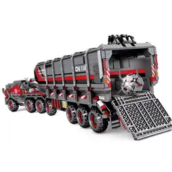 Город техника тяжелые транспортное средство модель грузовика строительные блоки просвещать Рисунок Игрушки для детей Рождественский