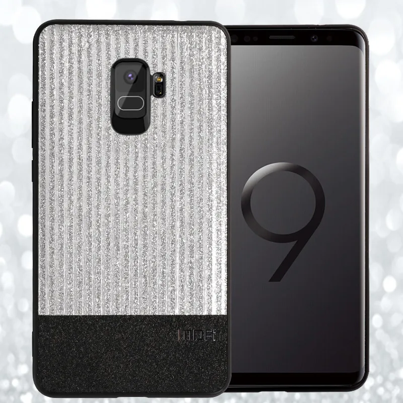 Чехол Mofi для samsung s9 plus, чехол для samsung s8 plus, чехол s9 s9 plus, чехол для samsung galaxy s8 plus, блестящий золотой чехол - Цвет: Black