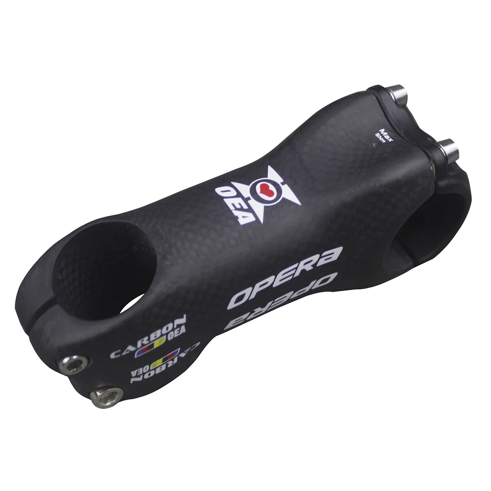 أوبرا 3 k ماتي 31.8mm كامل إطار دراجة مصنوع من ألياف الكربون الجذعية الطريق/MTB الكربون الجذعية دراجة أجزاء زاوية 6/17 درجة الدراجة أجزاء اكسسوارات