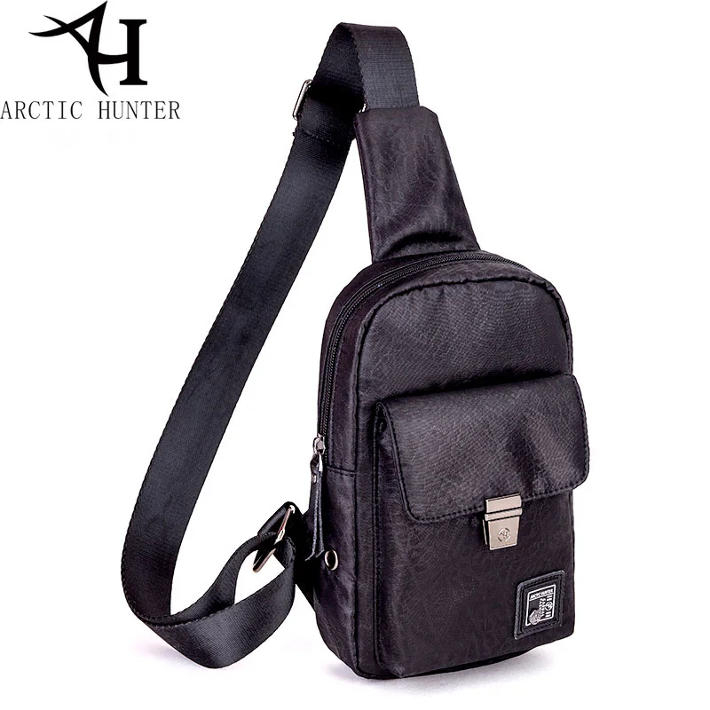 

ARCTIC HUNTER Brand waterproof Men Shoulder Bag Small Cell Phone Flap Pack Mens Chest Bags Men Messenger Bags gift 00036