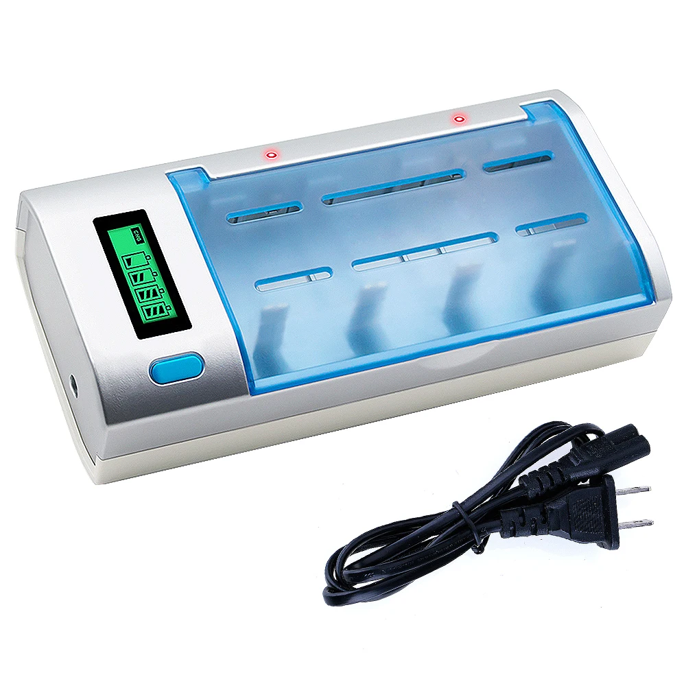Universal 6Slots LCD Intelligent Battery Charger&Discharger for AA AAA