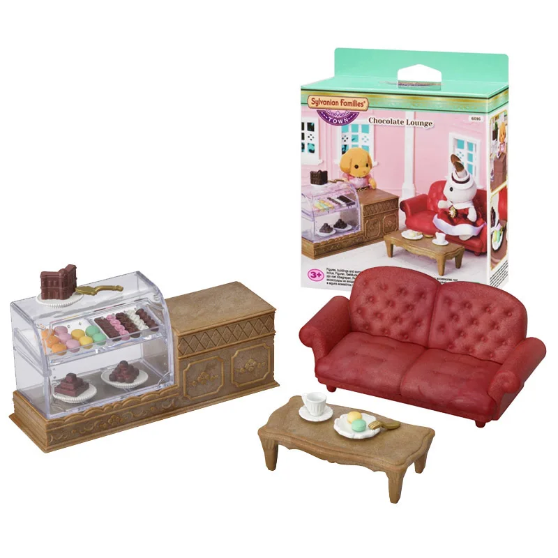 Sylvanian Family кукольный домик мебель аксессуары для сцен шоколадный гостиная без
