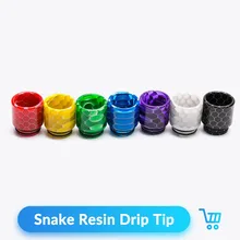 Volcanee 1pc/lot Snake Drip Tip Epoxy Resin 810 Mouthpiece for TFV8 Mad Dog RDA RTA Tank E Cigarettes Vape Accessories