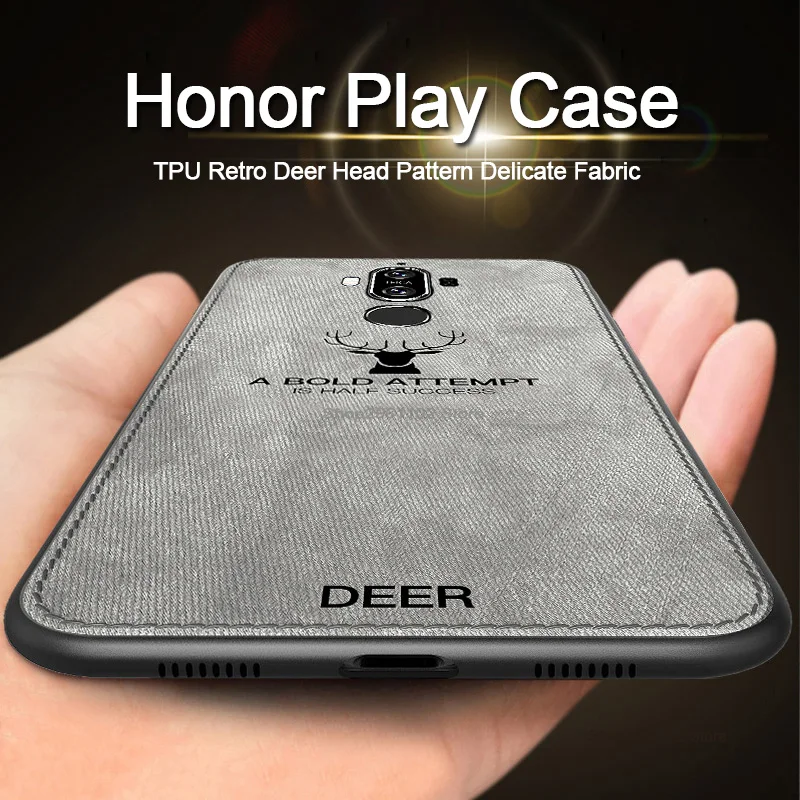 

For Huawei honor play case Fabric For huawei honor play case silicone for huawei honor play case luxury TPU 6.3 inch COR-AL00