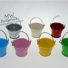 1:12 милые мини кукольная Миниатюра Украшение ведро