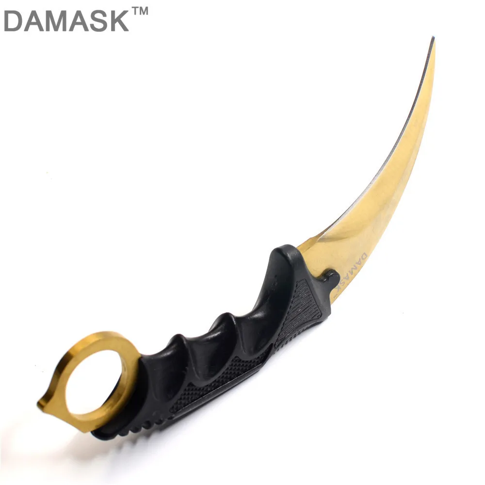 DAMASK Counter Strike Combat Claw Karambit Hawk Bowie Knife With Sheath Fixed Blade Knife Outdoor Hunting Climbing Rescue Tools DAMASK Counter Strike Combat Claw Karambit Hawk Bowie Knife With Sheath Fixed Blade Knife Outdoor Hunting Climbing Rescue Tools