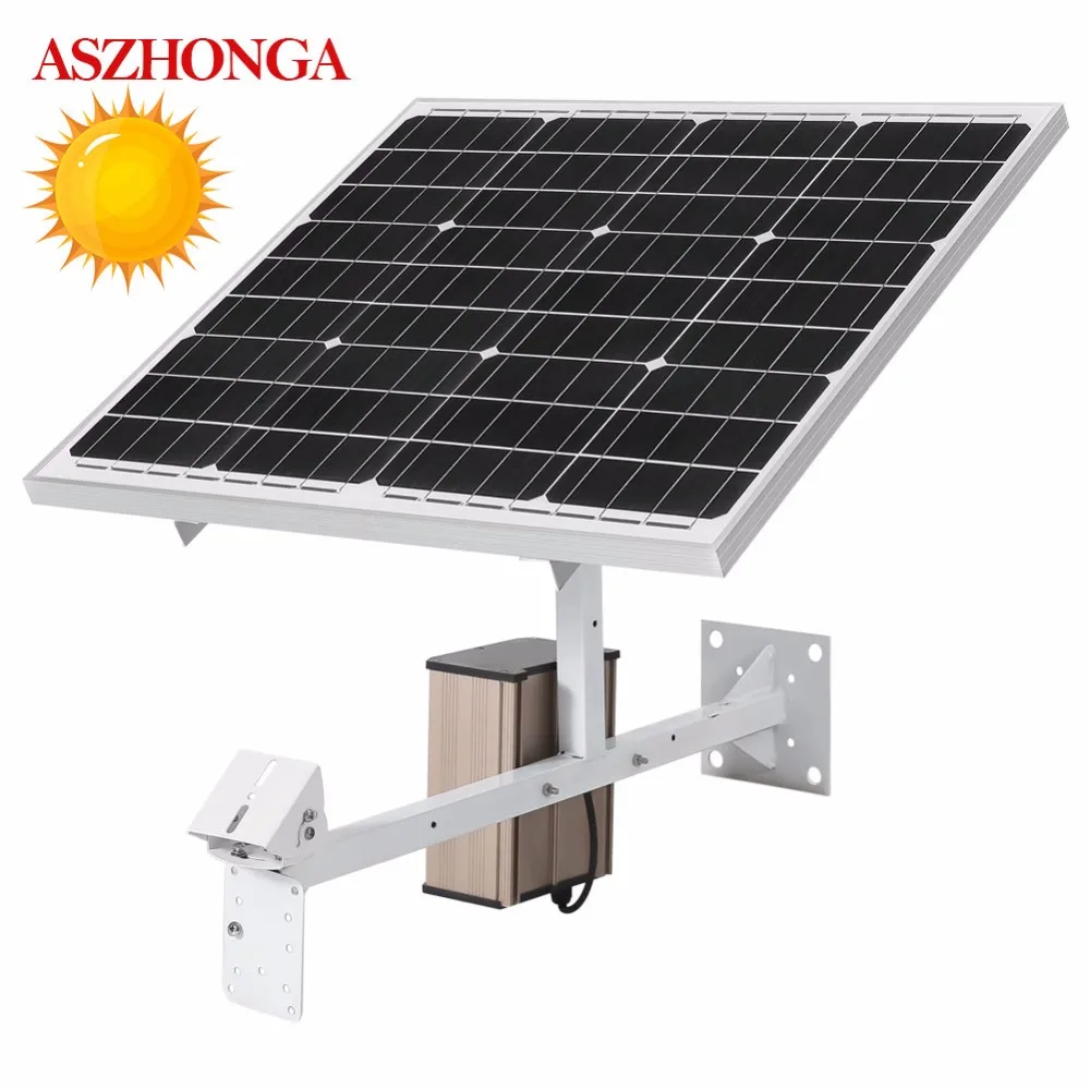 US $232.05 60W 30W IP Camera Solar Panel DC12V 20A 30A 40A Lithium Battery for 3G 4G Wireless WIFI SIM Card Solar CCTV Security Cameras