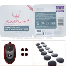3 комплекта Горячая линия Игры мышь ноги/коньки Черный Тефлон 0,6 мм для Lo. gitech G1/M100/M235/MX300
