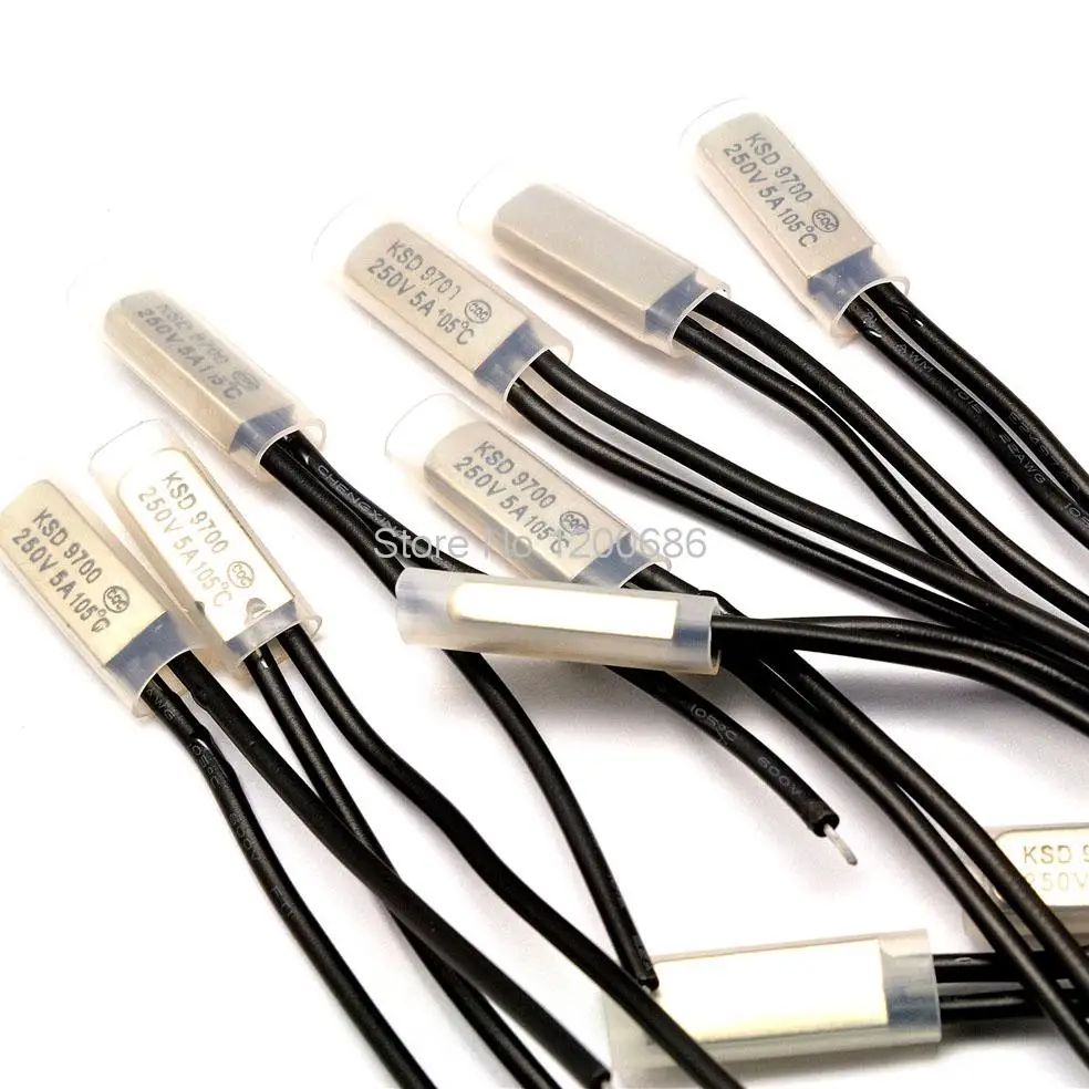 Temperature control switch KSD9700 105 degrees normally closed thermal