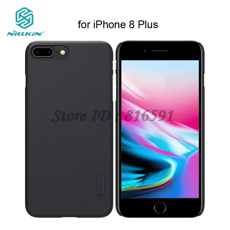 

Case For iPhone 8 Plus Nillkin Frosted Shield PC Hard Back Cover sFor iPhone 8 Plus Case