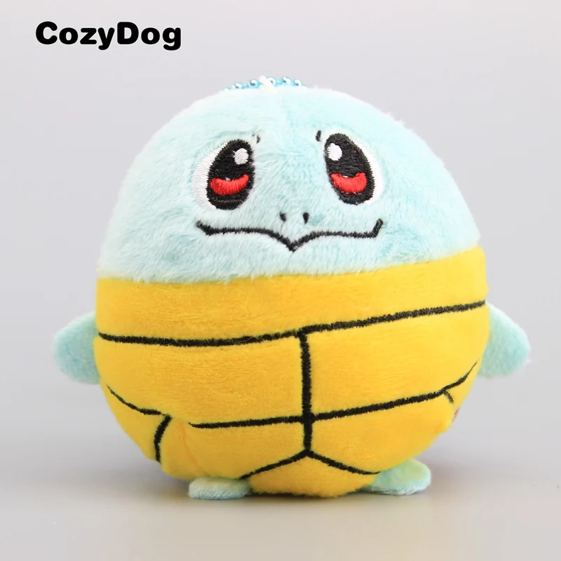 9 см Аниме Пикачу плюшевые игрушки кукла Peluche Kawaii Прекрасный Squirtle Charmander Eevee мягкие игрушки брелок кулон для женщин детский подарок