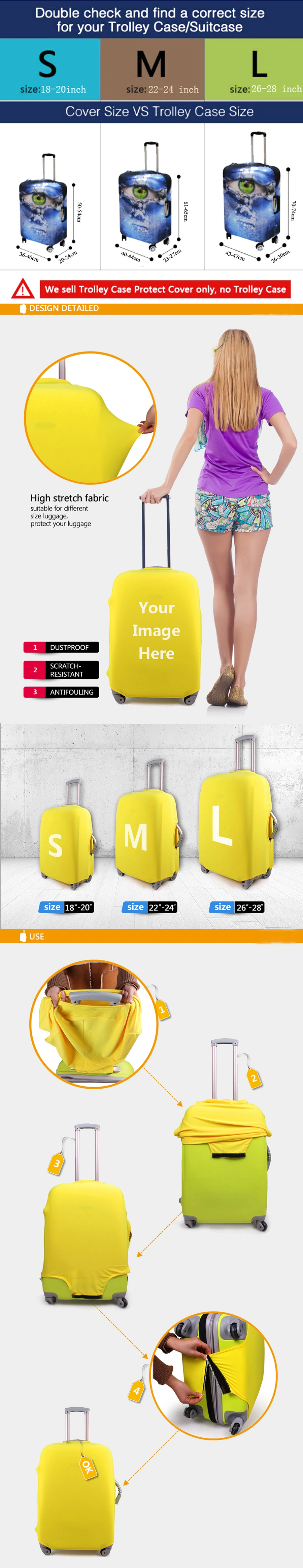 THIKIN дорожного чемодана Защитная крышка Аниме Покемон Пикачу печати багажная сумка на колесиках защитный чехол Туристические товары сумки