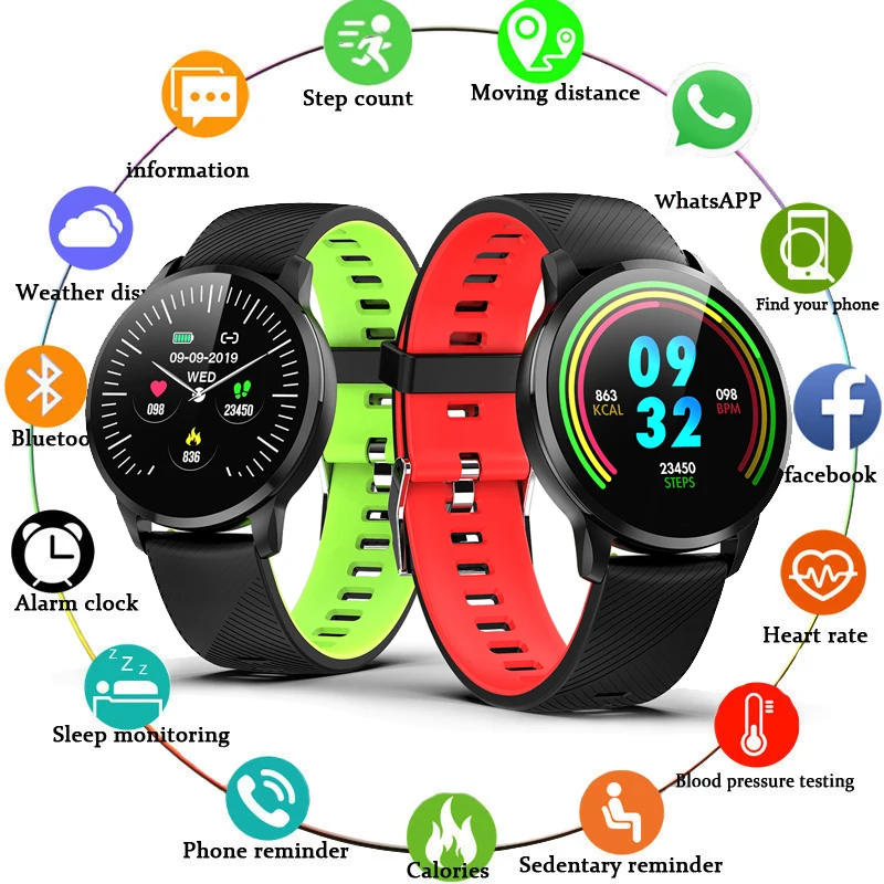 

Smart wacth for Android/ios Heart rate tracker Blood pressure function Multiple sports modes smartwatch Pedometer fitness watch