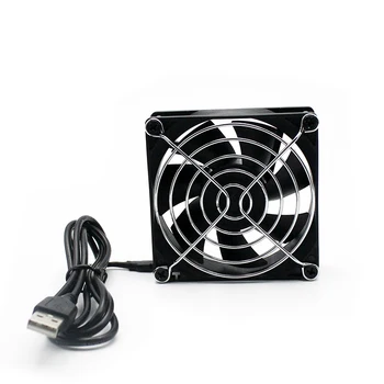 

80mm 8025 USB 5V mute cooling fan is suitable for receiving DVR Playstation and Xbox PC cabinet cooling