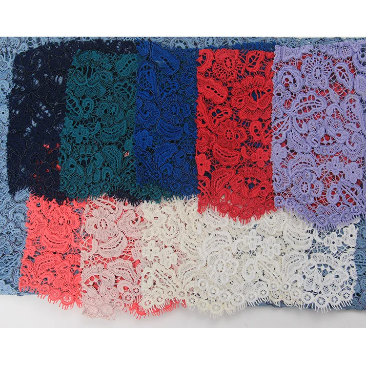 

2019 spring and summer strands milk silk embroidered fabric fashion clothing dress decorative fabric
