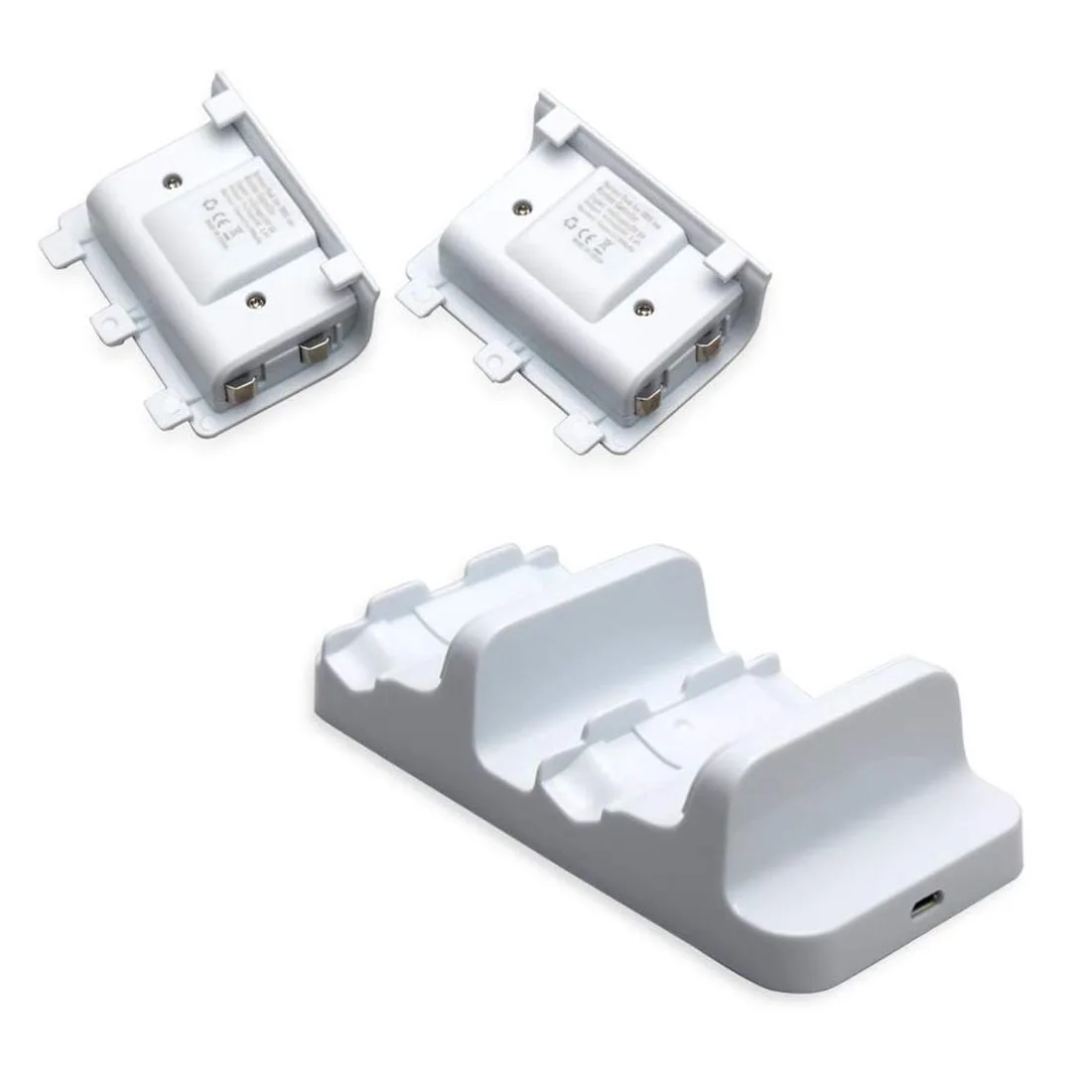 Для Xbox One S зарядное устройство с двойной док-станцией 2 аккумуляторами и