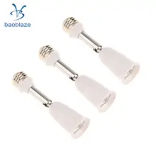 3x Регулируемый Поворотный Светильник с адаптером и винтовым держателем для лампы E26 до E26