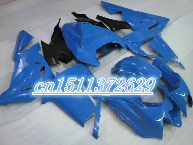 Dor-популярный ABS Боди Набор для Kawasaki Ninja обтекатель черный/синий ZX10R 2004 2005 zx10r