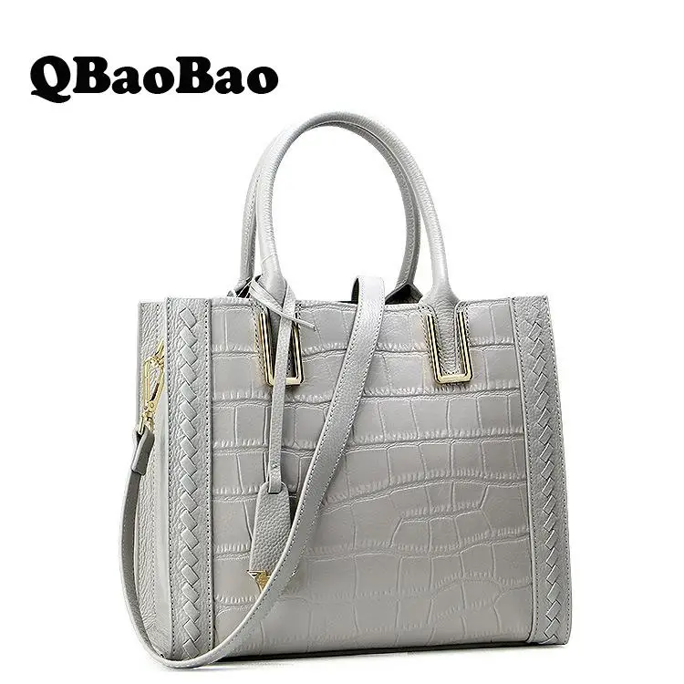 

Women bag crocodile leather pattern womens big tote bags genuine leather female crossbody bags for women handbag 5 colors