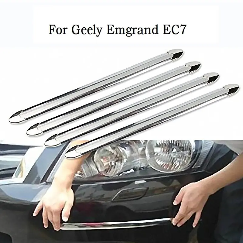 4pcs/set Silver Chrome Bumper Corner Guard Protector For Car Auto