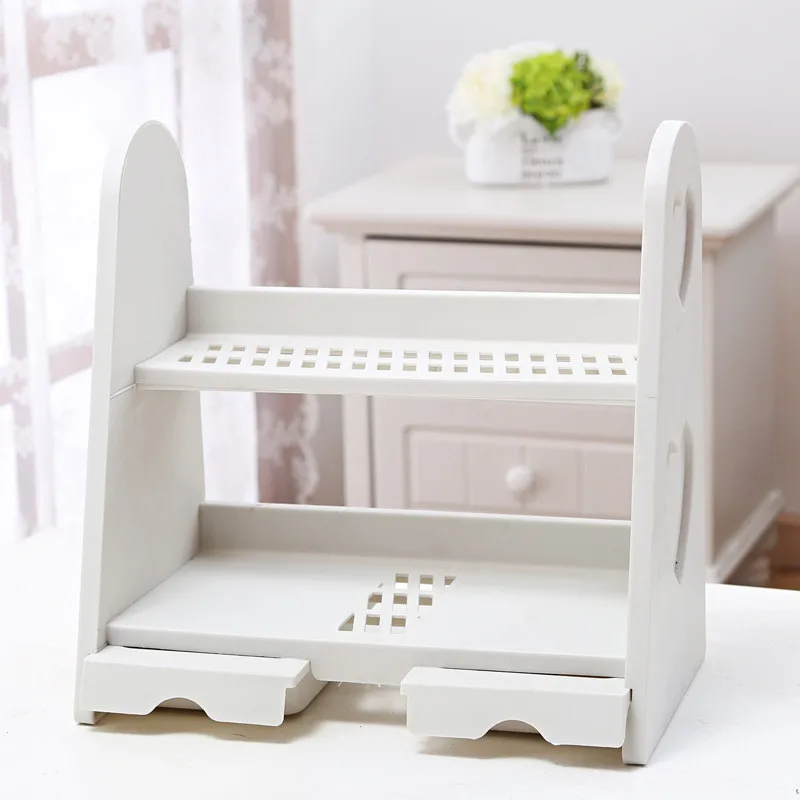 الأسرة ديكور رفوف التخزين التجميل القرطاسية كتاب مجلة تخزين الرف سطح المكتب ديكور مجوهرات حالة التخزين درج