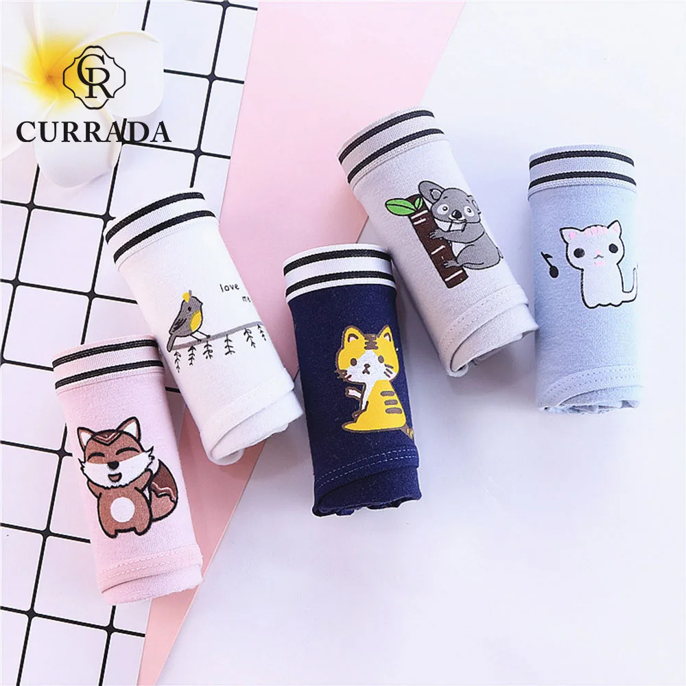5 шт./лот хлопковые трусики CURRADA женское нижнее белье с заниженной талией