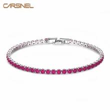 CARSINEL бренд Многоцветный Циркон Камень Браслеты и браслеты для женщин Серебряный цвет длинный браслет ювелирные изделия подруги BR0273