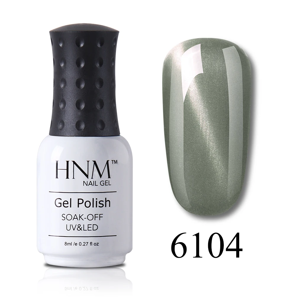 HNM, 8 мл, штамповочная краска, Гель-лак для ногтей, кошачий глаз, винно-красная серия, для дизайна ногтей, Vernish a Ongle, штамповка, полуперманентный Гель-лак - Цвет: 6104