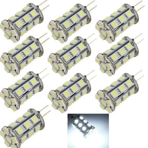 10X G4 24 LED SMD 5050 4 Вт 360 кабинет Блан RV Bateau ampoule lampe DC12V холодный белый теплый