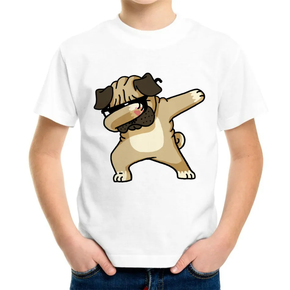 

Joyonly 2018 Summer Children 3d Print T shirt Boys Girls Dabbing Lovely Pug Panda Zebra Cat Design T-shirt Kids Cool Tops 4-20Y