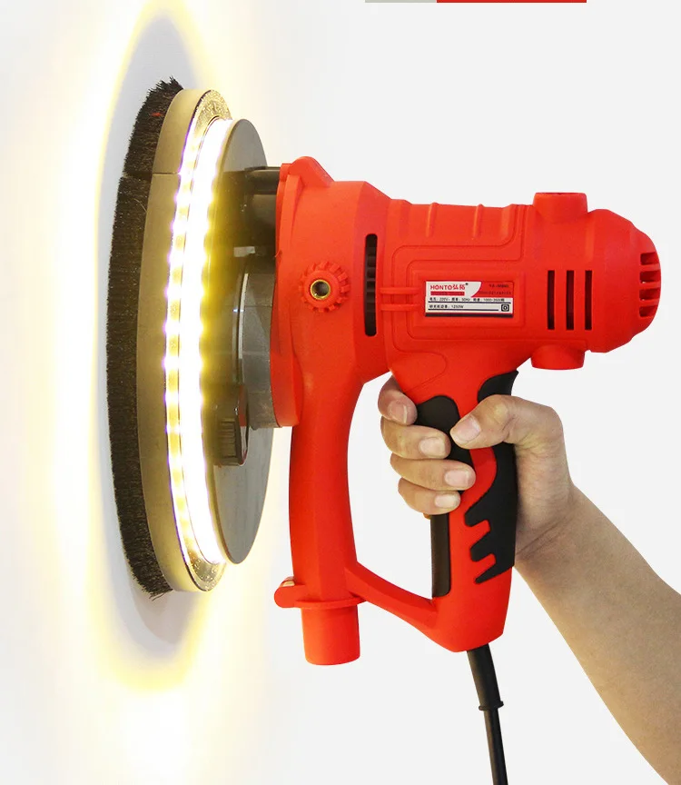 

Electric putty grinding machine ，wall Clean polishing machine ，with LED light, self-dusting function