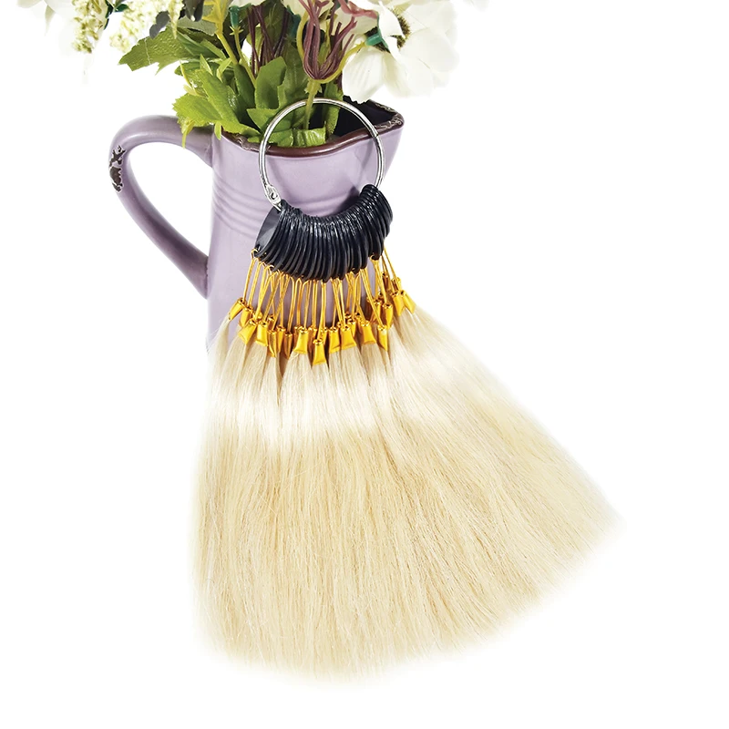 10 Sets,30pcs/set 100% Human Virgin Hair Color Ring For Human Hair Extensions And Salon Hair Dyeing Sample,Can Be Dye Any Color 10 Sets,30pcs/set 100% Human Virgin Hair Color Ring For Human Hair Extensions And Salon Hair Dyeing Sample,Can Be Dye Any Color