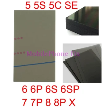 10 PCS LCD Display Polarizer Film For iPhone X 8P 8 7P 7 6SP 6S 6 6 Plus 5S 5C 5 SE Polarization Light Film Parts