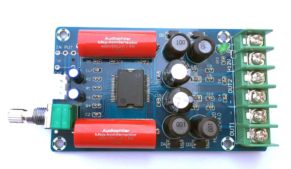 Breeze audio TA2024 DC12V 2x15 Вт HIFI мини 2 0 канальный класс T аудио цифровой усилитель