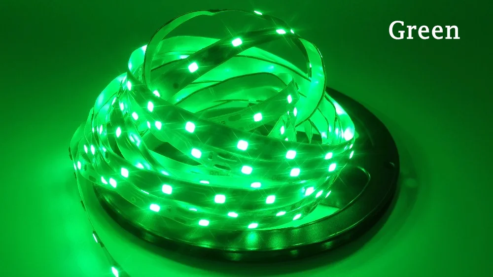 5 м 2835 SMD RGB Светодиодные ленты света 60/120 светодиодов/m s Форма Светодиодные ленты e Клейкие ленты теплые белого и синего цвета красный Зеленый