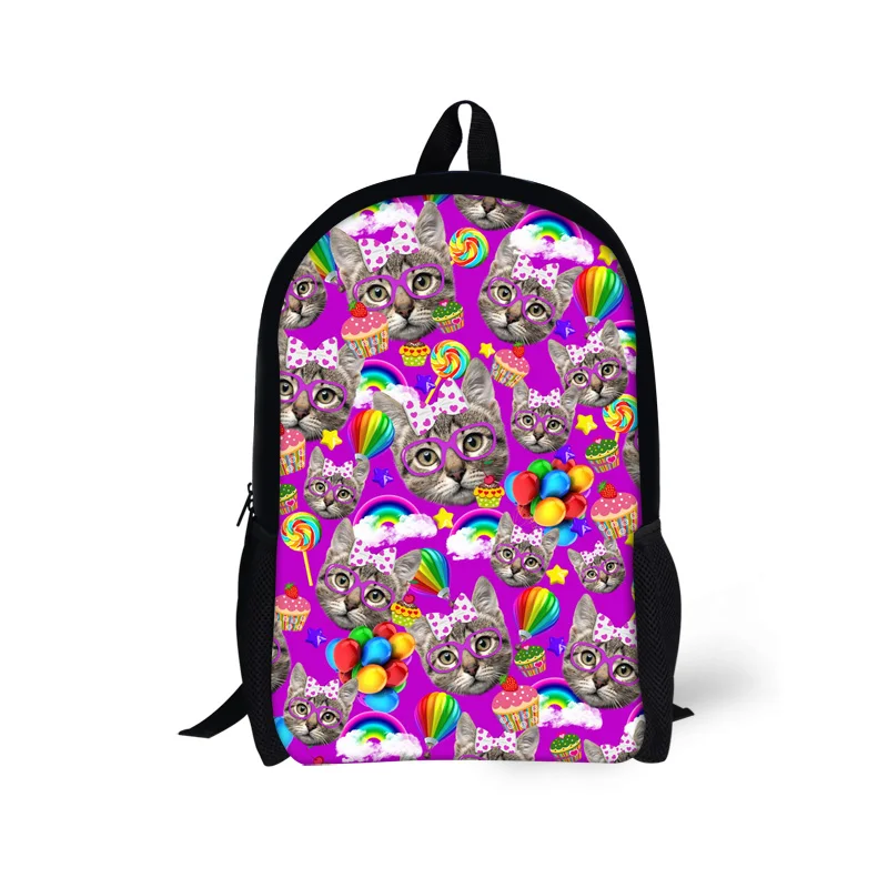 #*Cheap FORUDESIGNS Kawaii Cat Panda Backpack for School Girls Cute 16 inch Children Backpack High Quality Student Bookbag Mochila Kids