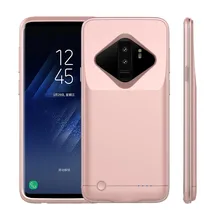 Чехол-зарядка для samsung Galaxy S9 4200 мА/ч, и S9 плюс 5200 с зарядным устройством для внешнего Перезаряжаемые Батарея Зарядное устройство чехол Мощность банк крышка