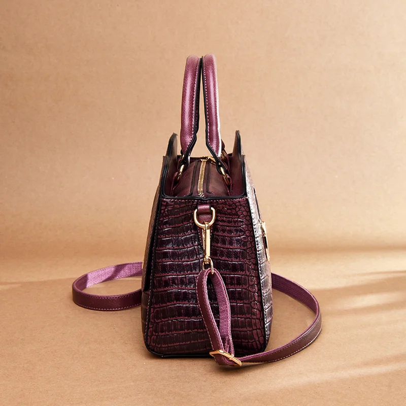 2019 New Crocodile Pattern Luxury Handbags Women Genuine Leather Bags Designer Tote Bags for Women  - 32996508588