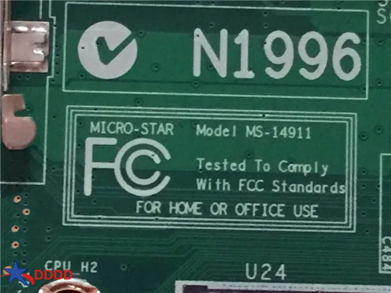Оригинальный MS 1491 14911 для MSI GE40 X460DX материнская плата ноутбука полностью