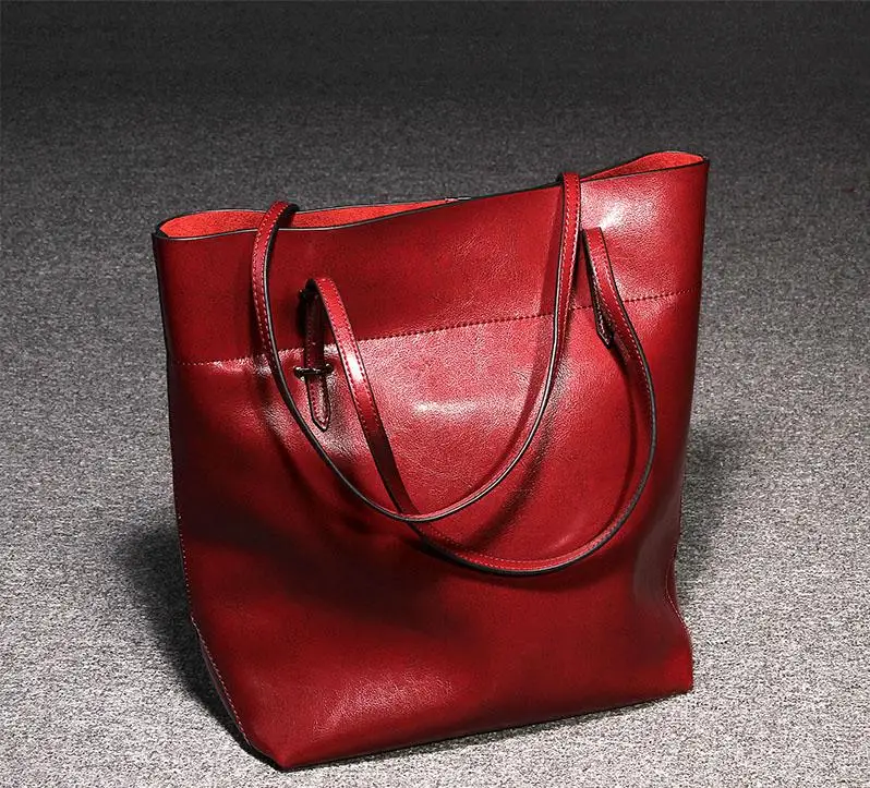 

2015 New Arrival women handbags Barrel-shaped Genuine leather Shoulder bag cow messenger bags women bags