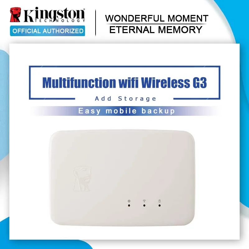 Kingston power Bank Мобильный Многофункциональный wifi беспроводной G3, внешний аккумулятор, хранилище и резервное копирование для iOS Android Мобильный