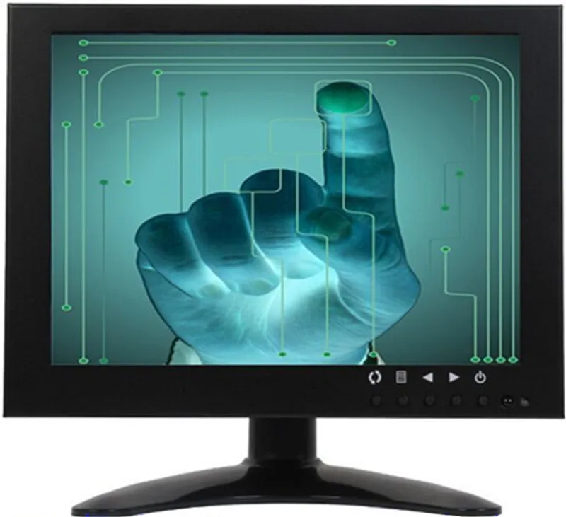 8 Inch Touch Screen LCD Monitor For CCTV Camera VGA BNC AV Input