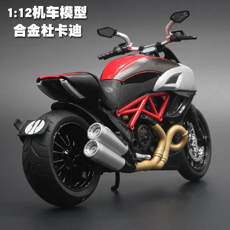 1:12 Kawasaki Ducati имитационная модель мотоцикла из сплава детская со звуком гладкая линия Игрушечная модель автомобиля