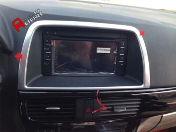 

Interior Accessories Centre Console GPS Cover Matte For Mazda CX-5 CX5 2014 2015