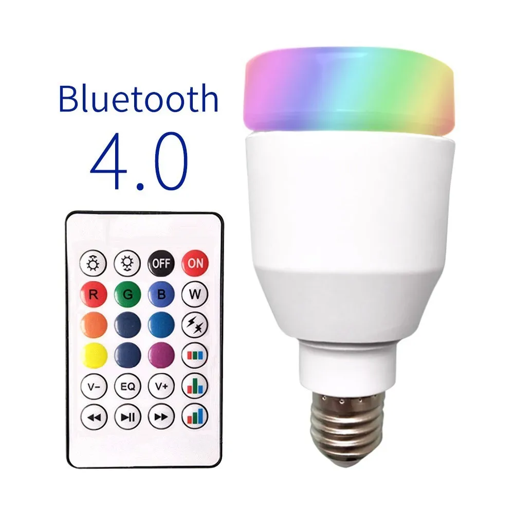 LKLTFX интеллектуальные лампа-колонка с Bluetooth Led цветной динамик с Bluetooth лампы E27 Беспроводной с дистанционным Управление звук лампы