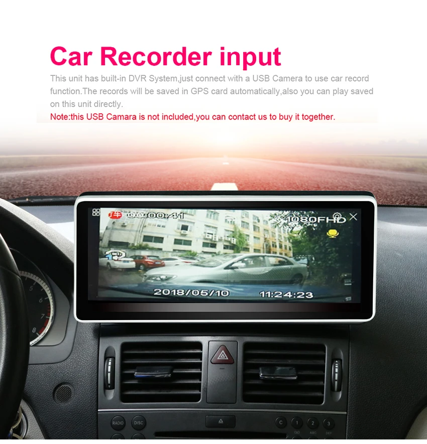 14  Koason 10.25inch 2+32G Android 7.1 Car Multimedia player audio stereo GPS Navigation for Mercedes Benz C Class W204 2008-2010